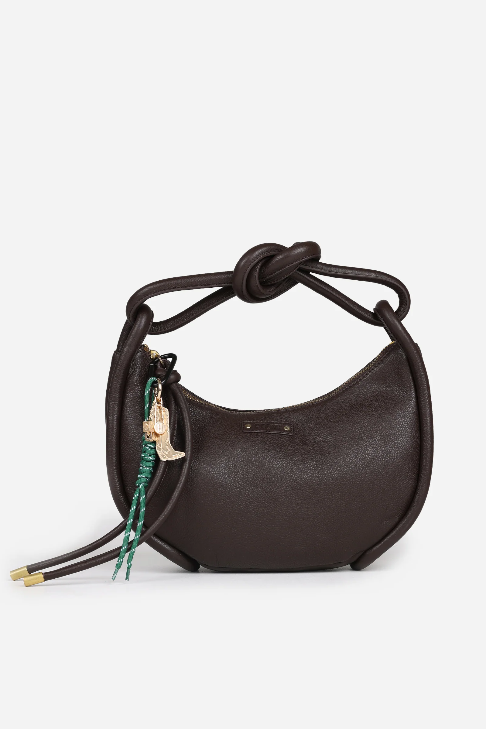 BRONX bag charm | gold/green - Image 3