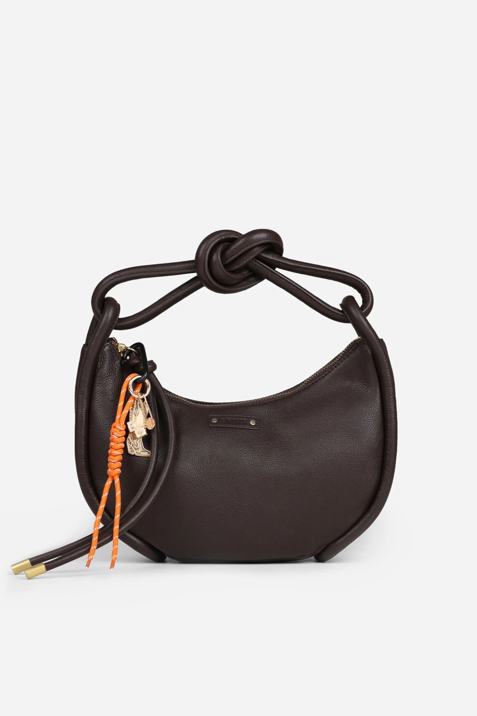 BRONX bag charm | gold/orange - Image 3