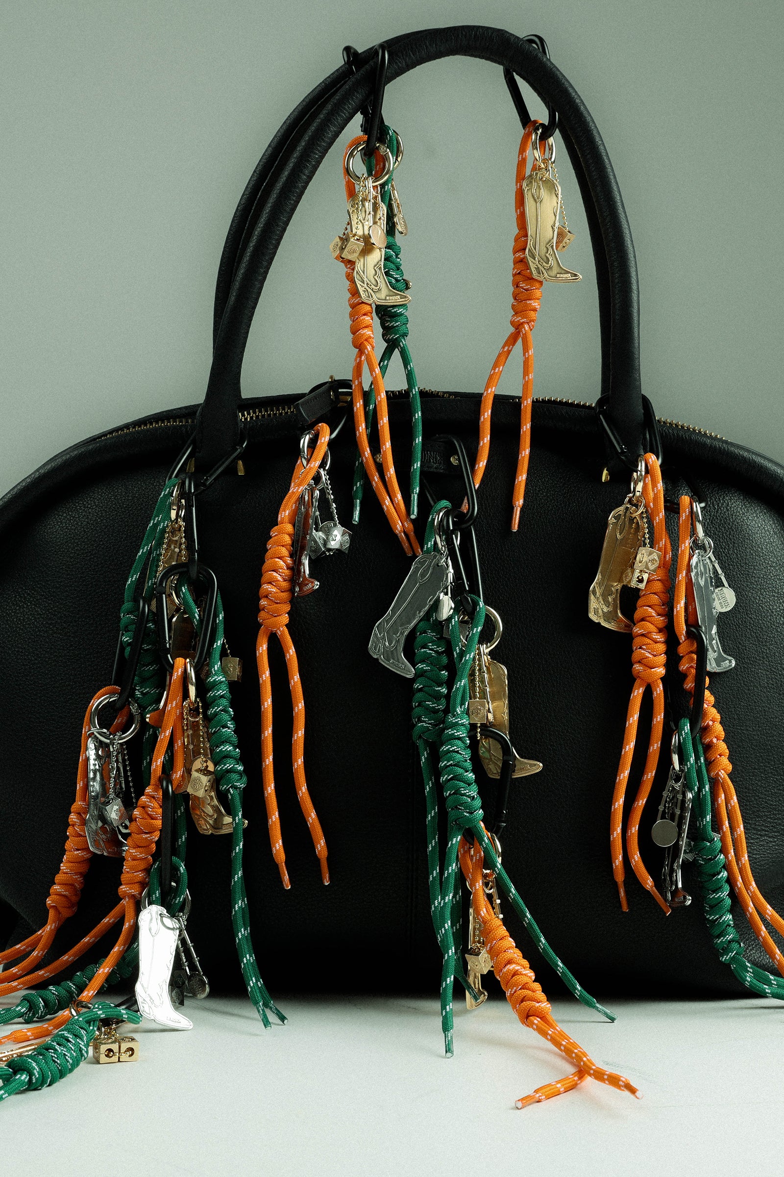 BRONX bag charm | gold/orange - Image 5