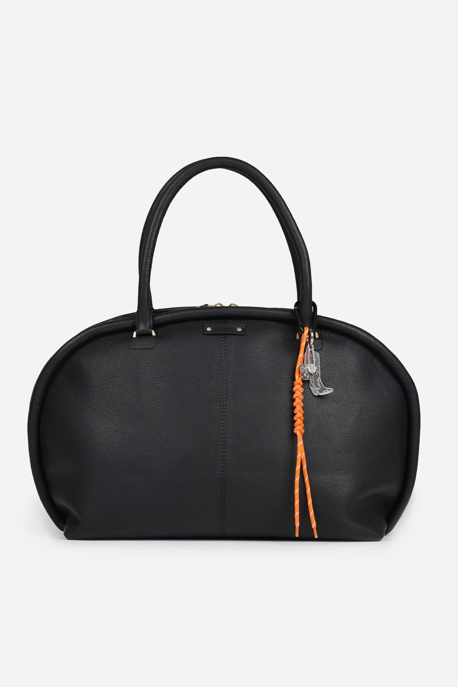 BRONX bag charm | silver/orange - Image 3